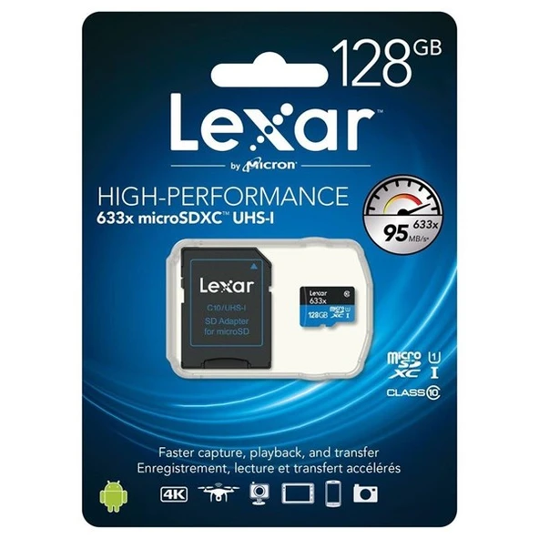 <![CDATA[LEXAR 128GB LSDMI128BB633A MICRO-SD HAFIZA KARTI]]>