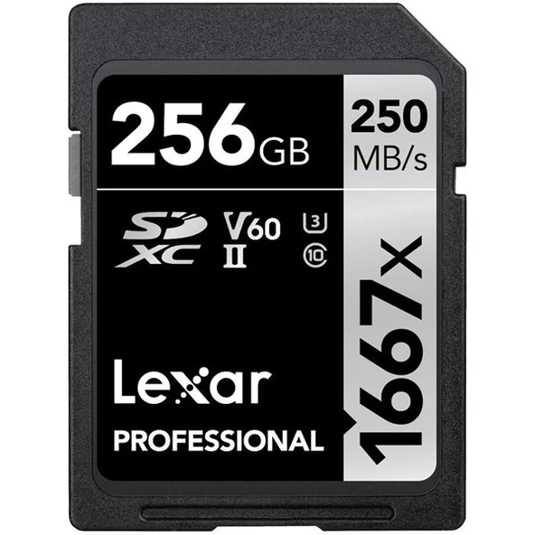 <![CDATA[LEXAR 256GB PROFESSIONAL 1667X LSD256CBNA1667 SDHC HAFIZA KARTI]]>