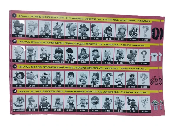 Hayal Sepeti 360 KART+ 60 STİCKER Brawl Stars 2025 Yeni BÜYÜK KUTU TÜM SERİ - 6