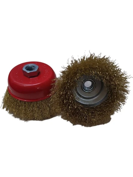 Strong Dalga Telli Saçaklı Çanak Tel Fırça 75 mm ürün görseli