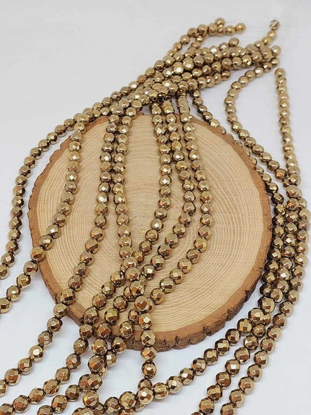 Hematit Taşı Faset Kesim Dizi 8mm (55696) - Resim 3