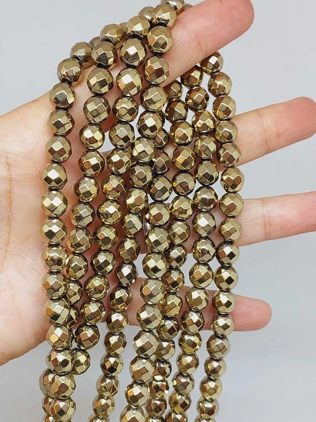 Hematit Taşı Faset Kesim Dizi 8mm (55696) ürün görseli