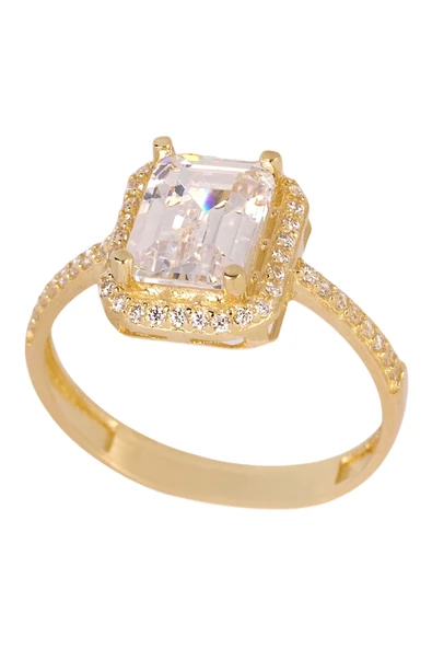 Cigold Taşlı Yüzük 14 Ayar Altın 2.24 Gr OA-C11401029009 - 2