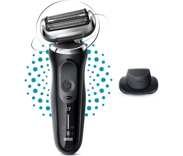 Yeni Seri 7 N1200S Kablosuz Tıraş Makinesi Autosense 360° Flex Easyclick Islak & Kuru