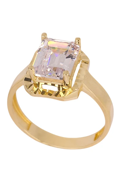 Cigold Taşlı Yüzük 14 Ayar Altın 3.07 Gr OA-C11501029010 - Resim 2
