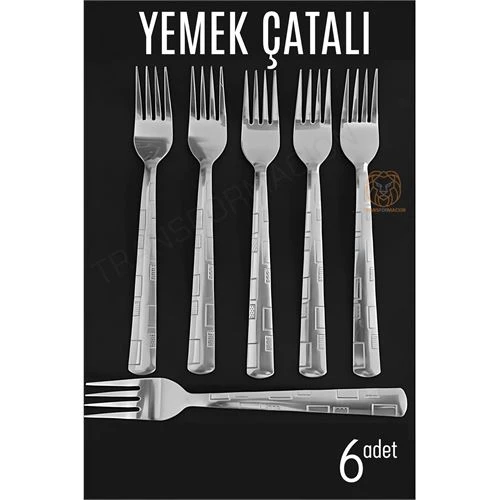 ModaCar Yemek Çatalı Seti Veneta 6 lı Paslanmaz