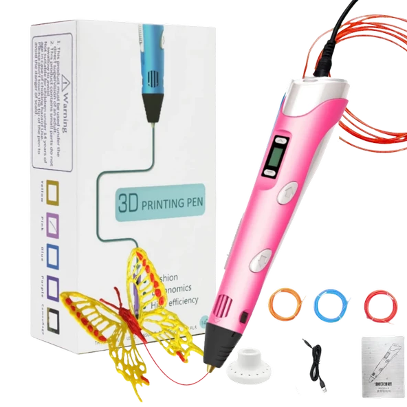 Techmarked 3D Kalem Pembe