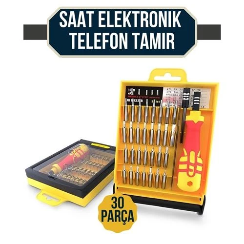 ModaCar Jackly 30 Uçlu Saat Elektronik Telefon Tamir Hassas Tornavida Seti