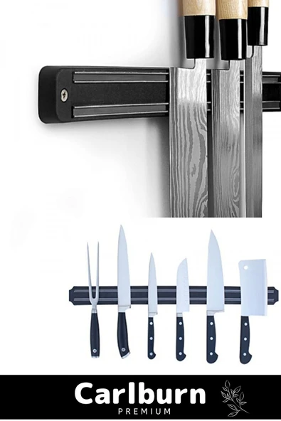 Özel Üretim Duvara Kolay Monte Mutfak Banyo Yazlık Mıknatıslı Bıçak Askısı 55 Cm - 3