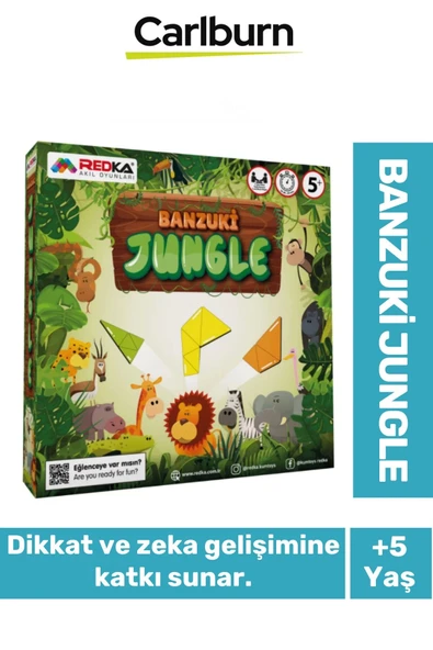 Zeka Geliştirici Oyun Eğitici Öğretici Okuma Yazma El Göz Koordinasyonu Banzuki Jungle