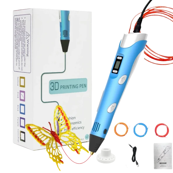 Techmarked 3D Kalem Mavi