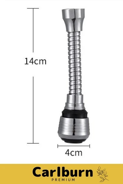 Premium Dayanıklı Spiral Tasarım 360° Dönebilen Hortumlu Esnek Su Tasarruflu 2 Modlu Musluk Başlığı - 2