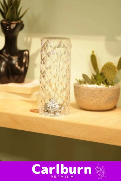 Özel Üretim Şarjlı Kablosuz Ayarlanabilir Aydınlatma Kumandalı Kristal Led Dokunmatik Masa Lambası - 3