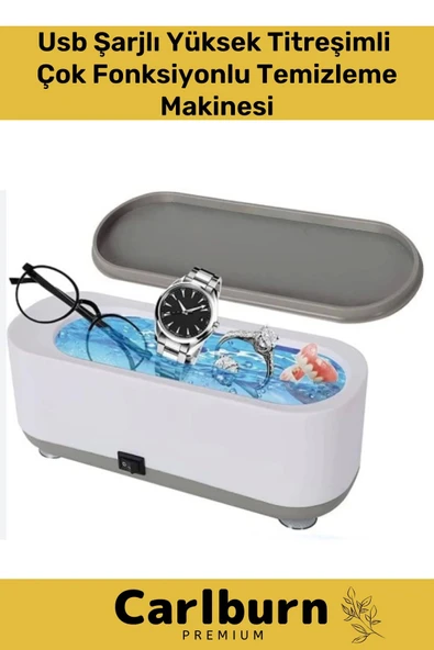 Yüksek Titreşimli Usb Kablolu 5V Güçlü Çok Fonksiyonlu Takı Gözlük Makyaj Saat Temizleme Makinesi