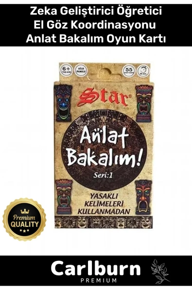 Eğitici Zeka Geliştirici Öğretici Eğlence Aile Parti Gece Anlat Bakalım Mini Oyun Kartları