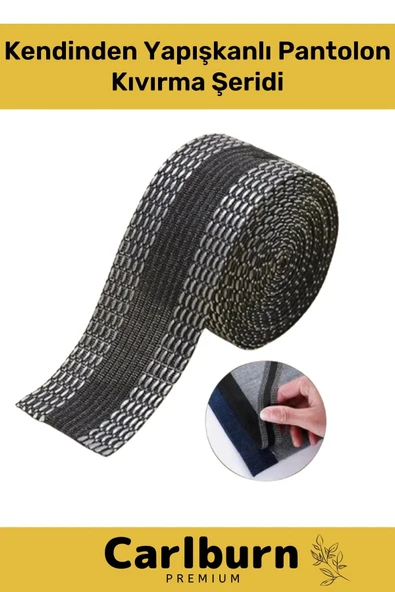 Deluxe Polyesterden Bant Dayanıklı Esnek Sıcakta Eriyen Kendinden Yapışkanlı Pantolon Kıvırma Şeridi
