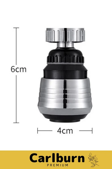 Paslanmaz Mutfak Banyo Lavabo Dayanıklı 360° Dönebilen Su Tasarruflu 2 Modlu Kısa Musluk Başlığı - 2