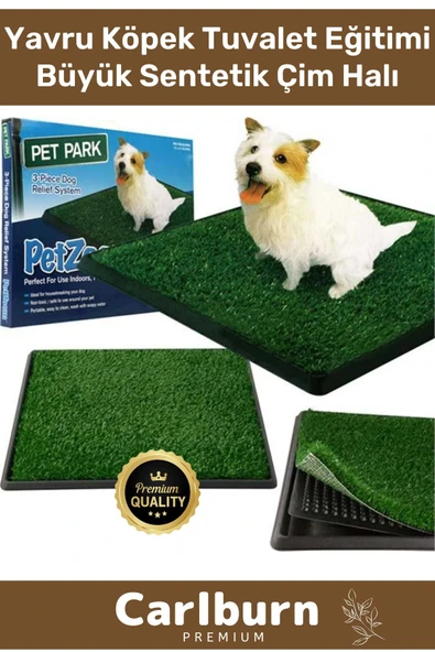 3 Tabakalı Kolay Temizlenir Evcil Hayvan Yavru Köpek Tuvalet Eğitimi Büyük Sentetik Çim Halı