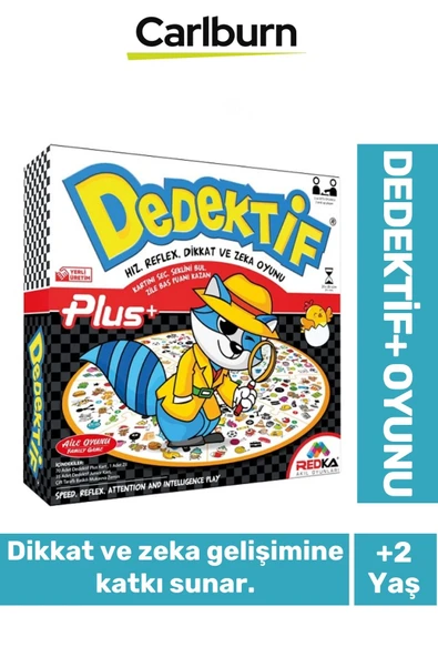Zeka Geliştirici Oyun Eğitici Öğretici Okuma Yazma El Göz Koordinasyonu Dedektif Plus Oyunu ürün görseli 1