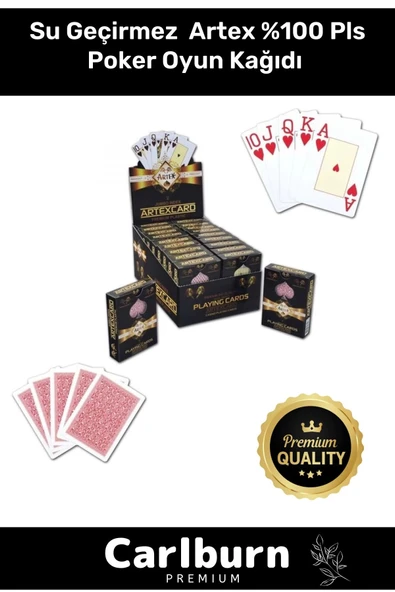 Yeni Nesil Su Geçirmez Texas Holden Casino 21 İskambil Blackjack Artex %100 Pls Poker Oyun Kağıdı