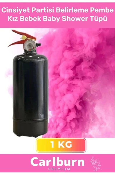 Premium Ambalajı Yazısız İbaresiz 1 Kg Cinsiyet Partisi Belirleme Pembe Kız Bebek Baby Shower Tüpü