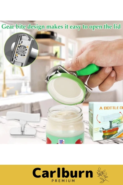 Paslanmaz Çelik Isıya Dayanıklı Dayanıklı Ergonomik Mutfak Kamp Piknik Pratik Kapak Açacağı - 3