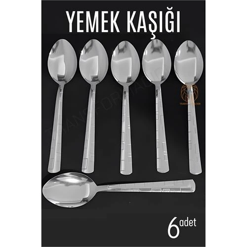 ModaCar Yemek Kaşığı Seti Veneta 6 lı Paslanmaz