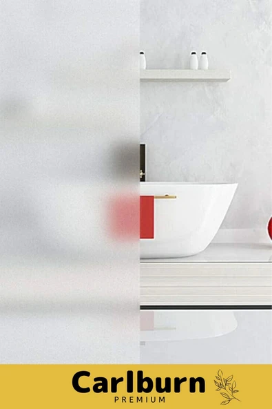 Özel Üretim İç Göstermeyen Yapışkan İz Bırakmaz UV Engelleyici Buzlu Cam Filmi 5 Metre x 60 Cm - 3