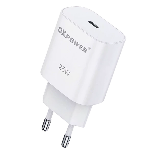 OXpower IPHONE, SAMSUNG, XİAOMİ ORİJİNAL TÜRKİYE GARANTİLİ TYP-C HIZLI 25W ŞARJ ADAPTÖRÜ