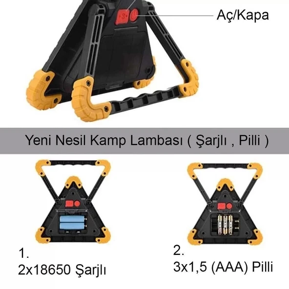 Profesyonel Kamp - Araba Lambası Bigem Bm-610 - 2
