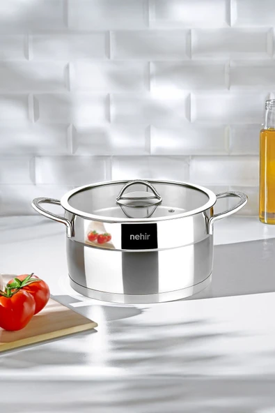 Nehir Silver Mat Trend  Derin Tencere 20cm