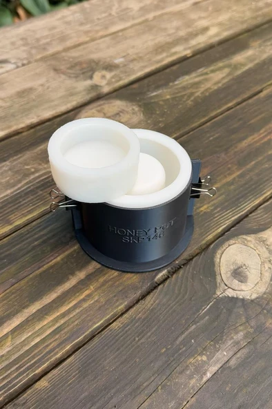 HONEY POT Kapaklı Kasnaklı Silikon Kap Kalıbı - 5