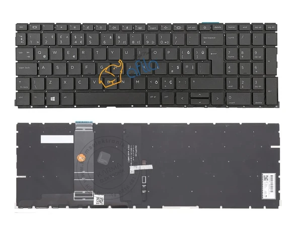HP ProBook 450 G9 (6F272EA) Notebook Klavyesi (Siyah TR) - ışıklı
