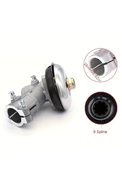 Motorlu Tırpan Redüktör Dişli Gurubu 9 Diş Frezeli 26mm Olan Tüm Modellere Uyum Sağlar