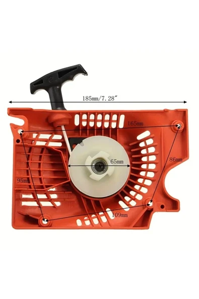 Çin Motorlu Testere  Çift Yaylı Easy Starter Kapağı Çalıştırma  4500 5200 5800 45cc 52cc 58cc - Resim 2