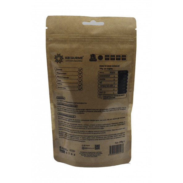 Glutensiz & Vegan Filizlendirilmiş Çiğ Karabuğday Unu 250 gr - 2