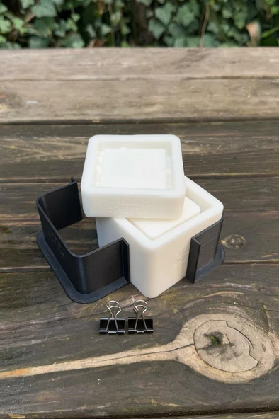 TOSS Kapaklı Kasnaklı Silikon Kap Kalıbı - Resim 6