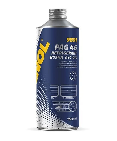 MANNOL 9891 PAG 46 REFRIGERANT A/C OİL 250 ML-R13A-R1234YF KLİMA YAĞI