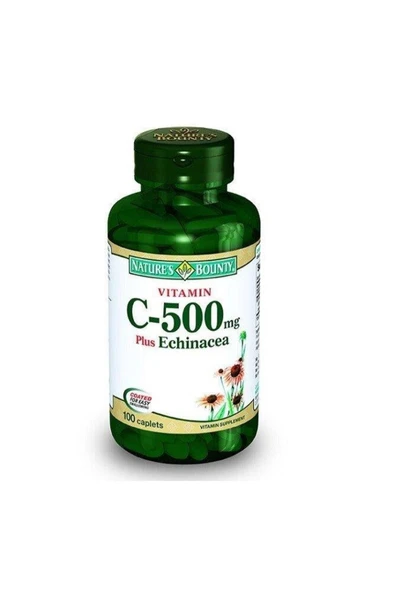 NATURES BOUNTY VITAMIN C 500 MG PLUS ECHINACEA 100 CAP.