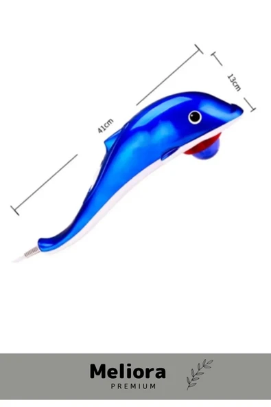 Deluxe Kolay Kullanım Zindelik Rahatlatıcı Boyun Sırt Tüm Vücut 3 Başlıklı Yunus Balığı Masaj Aleti - 2