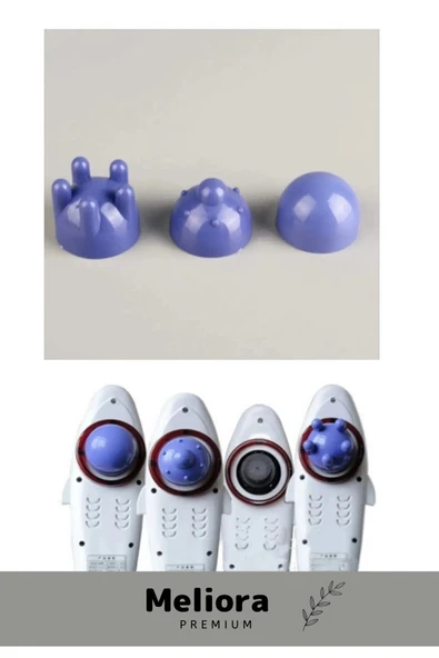 Deluxe Kolay Kullanım Zindelik Rahatlatıcı Boyun Sırt Tüm Vücut 3 Başlıklı Yunus Balığı Masaj Aleti - 3