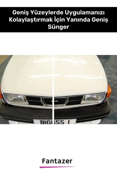 Deluxe Uzun Süre Suya Dayanıklı Eskimiş Kauçuk Yüzey Dış Plastik Aksam Siyah Tampon Boyası 2 Adet - 4