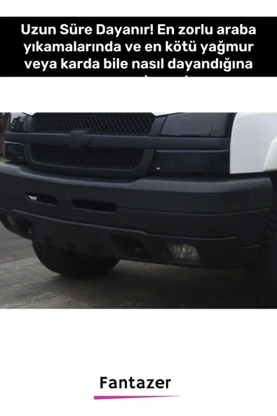 Deluxe Uzun Süre Suya Dayanıklı Eskimiş Kauçuk Yüzey Dış Plastik Aksam Siyah Tampon Boyası 2 Adet - 5