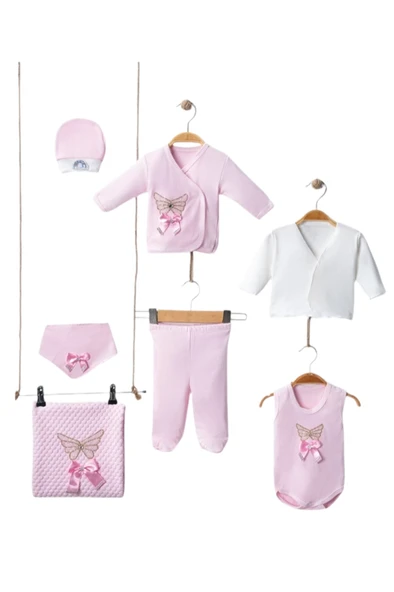 Kız Bebek Takımı Hastane Çıkışı Yenidoğan Set 10 Parça