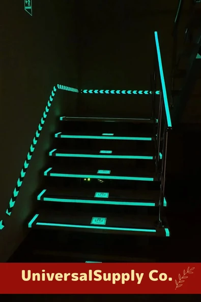 Özel Üretim Suya Dayanıklı Karanlıkta Işık Veren Merdiven Ev Bahçe 4 Metre Fosforlu Yeşil Şerit Bant - 4