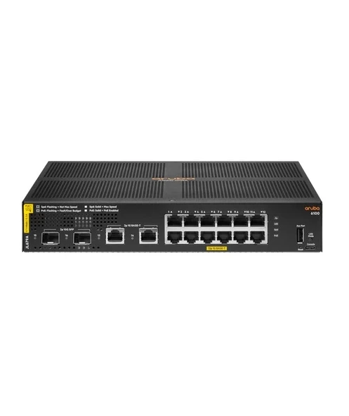 Aruba 6100 12G CL4 2SFP+ 139W Swch ürün görseli