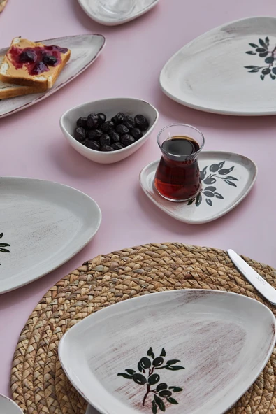 New Alyvia 24 Parça 6 Kişilik Kahvaltı/servis Takımı - 3