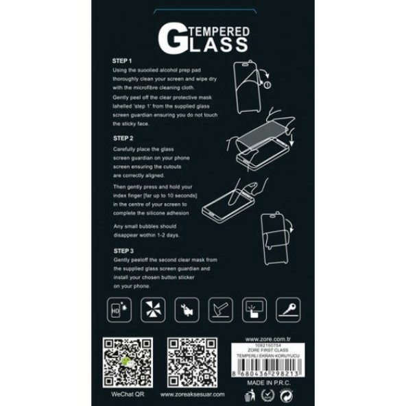 LG V30 Premium Temperli Cam Ekran Koruyucu - 2