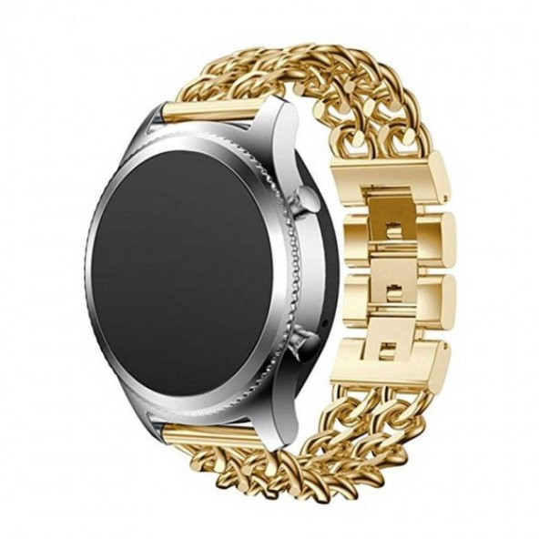 ​​Samsung Galaxy Watch 46mm Zincir Halkalı Metal Kordon 22mm (K17)
