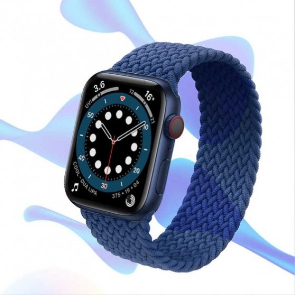 Apple Watch Örgü Solo Loop Kordon 40mm M Beden 14.7cm (Seri 2 3 4 5 6 SE) K32 - 5